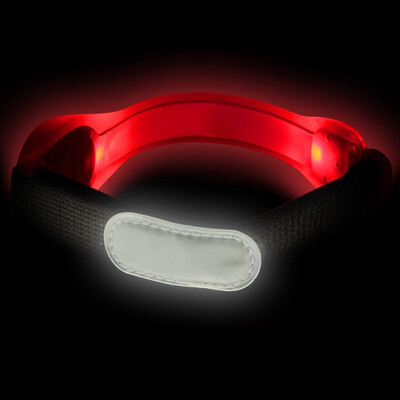 

LED Running Armband High Visibility Light Up Sports Wristbands Adjustable Glowing Bracelet in The Dark For Runners Joggers