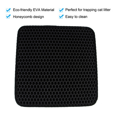 

Cat Litter Mat Trapper Double Layer Foldable EVA Cat Litter Trapping Pad with Honeycomb Design Cats Accessories 440660mm