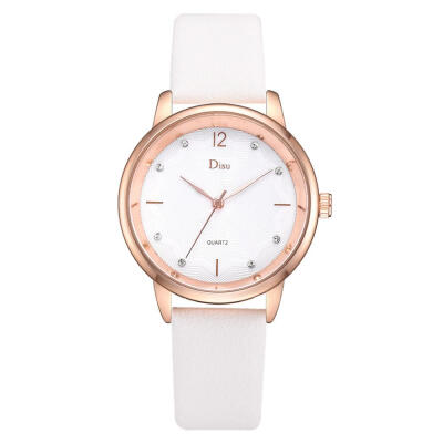 

Fashion Womens Watches Simple Disc Ladies Quartz Wristwatch Leather Strap Business Clock Bayan Kol Saati