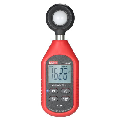 

UNI-T UT383BT Handheld Mini Luminometer LCD Digital Photometer Luxmeter Light Meter 0-199900 Lux