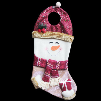 

Tailored Merry Christmas Plush Tree Hanging Gift Candy Large Socks Decoration