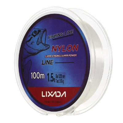 

Lixada 100m Fishing Line Thread Clear White Thin Fishing Line Smooth Casting for Freshwater&Saltwater