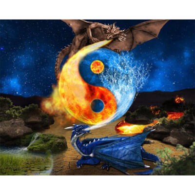 

5D DIY Full Drill Diamond Painting Dragon Cross Stitch Embroidery Craft Kit