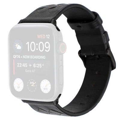 

〖Follure〗Premium Soft Leather Grid Sport Replaceable Band For Apple Watch 4321 3840mm