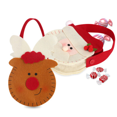 

Lovely Santa Christmas Candy Handbag Gift Bag Xmas Christmas Kids DecorCandy HandbagChristmas Candy Handbag