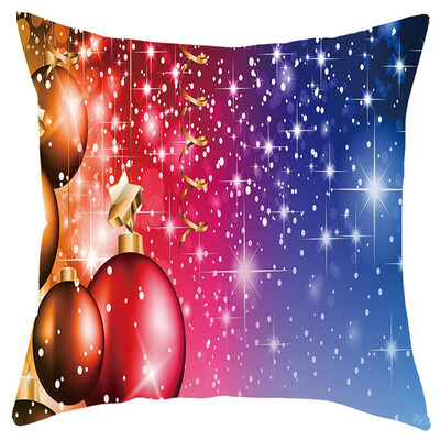 

Siaonvr Merry Christmas Short Plush Pillowcase Sofa Pad Set Home Decoration 18x18 Inch