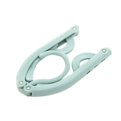 

〖Follure〗New Magic Portable Folding Plastic Coat Hanger Travel Foldable Hanger 4PCS