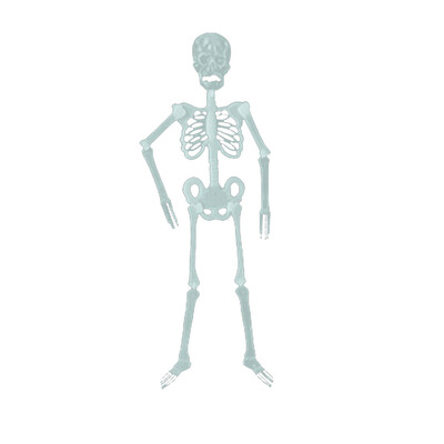 

Gobestart Halloween Props Luminous Human Skeleton Hanging Decoration Outdoor Party US