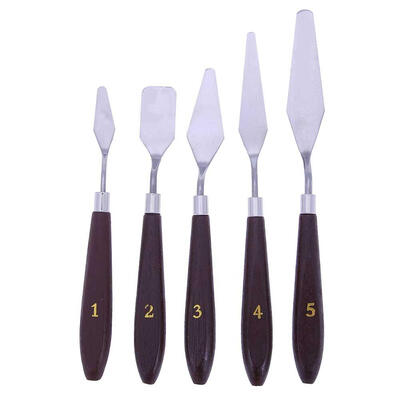 

5pcs Stainless Steel Palette Knife Scraper Spatula Set for Oil Painting