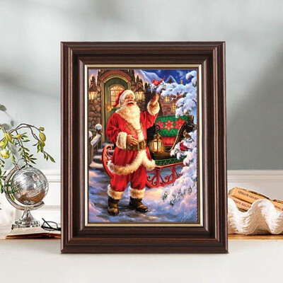 

100 5D DIY Diamond paintings Mosaic Wall Sticker Christmas santa claus scenery Suitable for Home Puzzle birthday wedding Decor