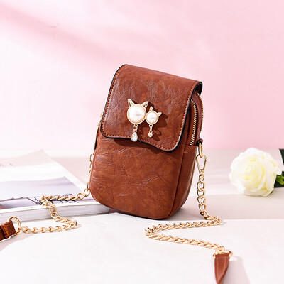 

Summer Baggage Girls New Fashion Mobile Bag Leisure Skew Baggage Fashion Mini Chain Baggage