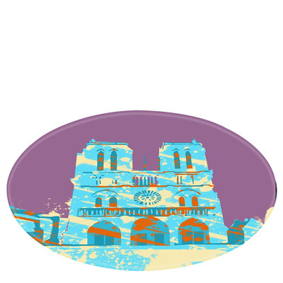 

Gobestart Notre Dame Elements Blanket Round Bathroom carpet 60cm