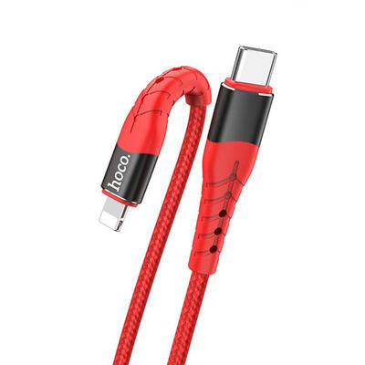 

HOCO U64 12m Type-C To Lightning PD Fast Charging Nylon Braided Data Cable For IPhone