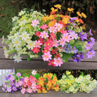 

1 Bouquet 28 Heads Artificial Fake Cute Daisy Flower Home Wedding Garden Decor