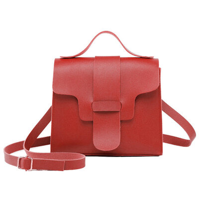 

Fashion Women Solid Color Faux Leather Flap Tote Pouch Crossbody Shoulder Bag