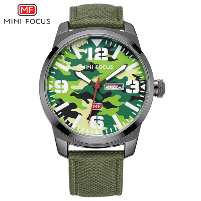 

MINI FOCUS Fox Mens Watch Quartz Watch Sports Camouflage Wind Import Movement Nylon Strap