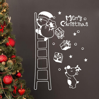 

〖Follure〗Wall Window Stickers Santa Claus Christmas Xmas Vinyl Art Decoration Decals BK