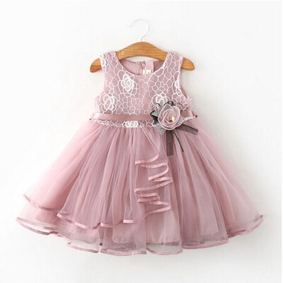 

Floral Toddler Kid Baby Girl Dress Princess Pageant Wedding Lace Tutu Dresses Clothes