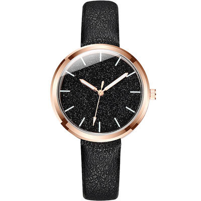 

Minimalist Watch For Women Leather Band Stainless Steel Analog Quartz Wristwatch Luxury Simple Female Watches Reloj Mujer