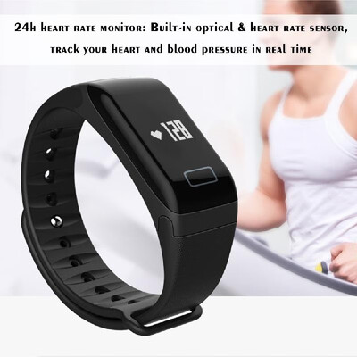 

Digital Intelligent Bracelet BT Fitness Smart Band Step Heart Rate Monitor Blood Pressure Test Monitoring Wristband Waterproof Sle