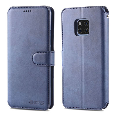 

MOONCASE Huawei Mate 20 Pro Dallas Series Leather Case - Blue