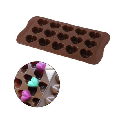 

Siaonvr Non Stick Silicone Chocolate Mold Love Heart Shaped Jelly Ice Fondant Sugar Tool
