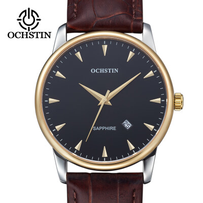 

Augustus OCHSTIN double movement imported movement leather waterproof mens quartz watch mens watch