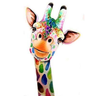 

5D DIY Diamond Painting Cute Colorful Giraffe Cross Stitch Embroidery Kits