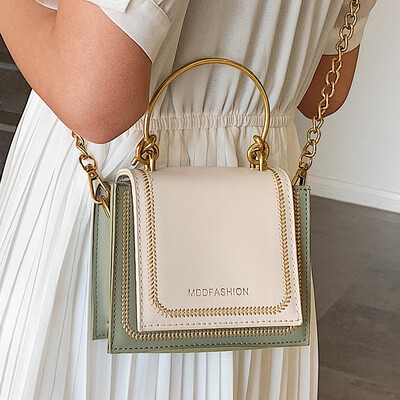 

Womens bag summer small fresh 2019 new Korean version of the single shoulder bag fashion broadband slanted small square bag