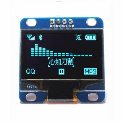 

096 Inch Blue I2c IIC Serial 128x64 Oled LCD LED Display Module for Arduino