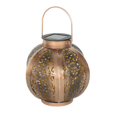 

Outdoor Lighting Solar Power LED Hanging Hexagonal Garden Yard Light Lamp