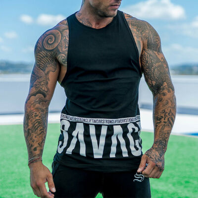 

MENS GYM VEST STRINGER BODYBUILDING MUSCLE TRAINING TOP FITNESS SINGLET NEW