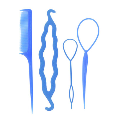 

〖Follure〗4 pc Clamping Hairstyle Entrainment Tied Hair Weaving Hairstyle BK