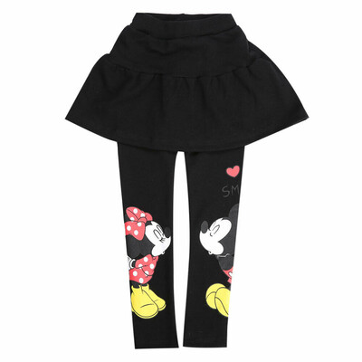 

Spring Fall Girl Kids Clothes Stretch Skirt Pants Cartoon Mickey Minnie Leggings