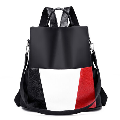 

Small fresh soft leather backpack leather ladys bag with large capacity