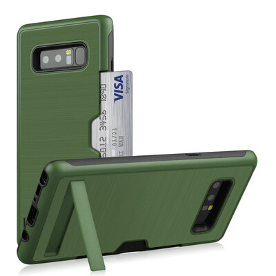 

Hybrid Bumper Case Samsung Galaxy Note 8 Card Holder Stand Cover Samsung Note 8 Note8 SM-N950F SM-N950FDS SM-N950FD Armor Case