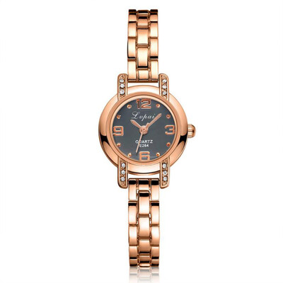 

New Watches Women Disc Roman Numeral Alloy Strap Luxury With Rhinestone Ladies Quartz Wristwatch Casual Dress Fashion Clock