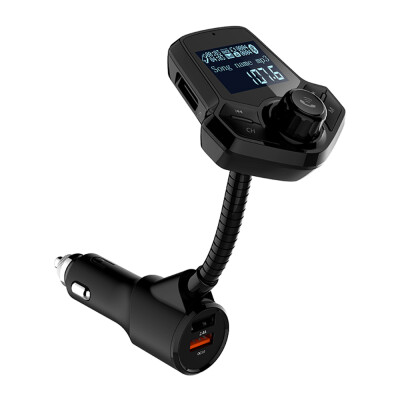 

FM Transmitter Car BT FM Radio Adapter Big Screen Display MP3 WMA APEP FLAC Hand Free Calling Dual UBS Car Charger