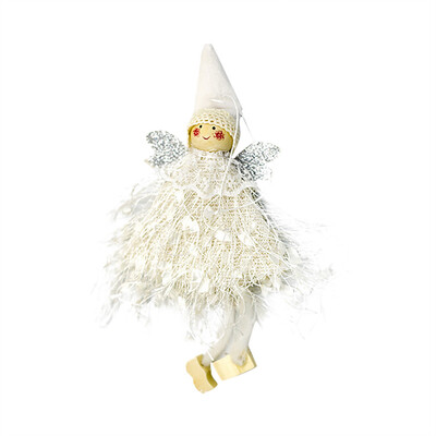 

〖Follure〗Lovely Christmas Tree Decorations Woolen Yarn Angel Doll Pendant Hanging Party