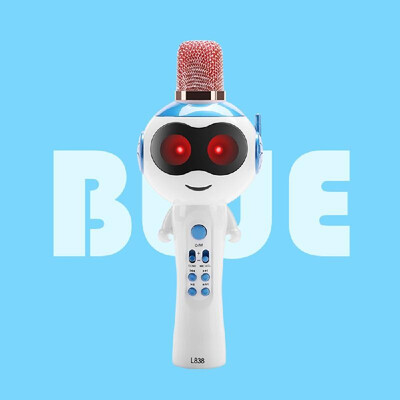 

L838 Kids Wireles-s Microphone Karaokes Player BT42 Speaker Treasure Magic Sound Singing Toy Portable Lightweight Birthday Party