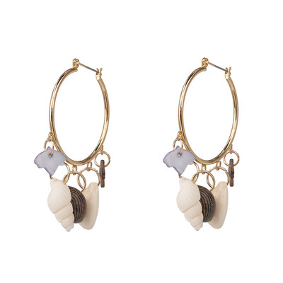 

Bohemian Real Sea Shell Drop Earrings for Women Handmade Dangle Earrings Party Jewelry Statement Earrings Wedding INS