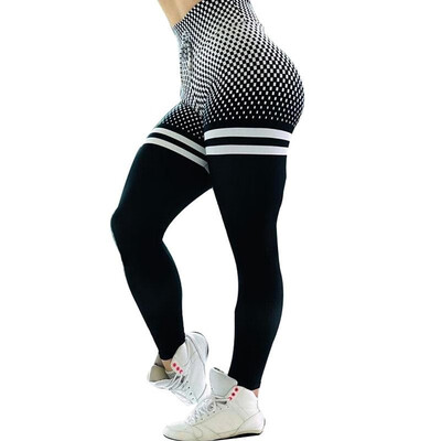 

Europe&the United States new ebay factory direct spot rope printing hip elastic high waist sports yoga pants leggings Rope