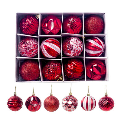 

12pcs New Year Christmas Tree Ball Baubles Hanging Ornament Xmas Home Decoration