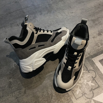 

Thick - bottomed sports shoes for the new autumn version of the Korean version of the old fathers shoes students with running sho