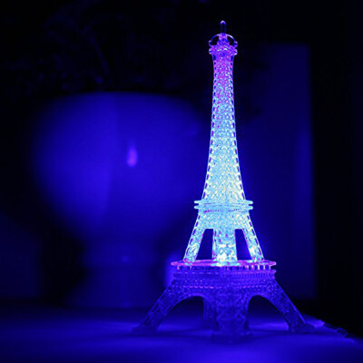 

〖Follure〗Romantic Eiffel Tower LED Night Light Lamp Desk Table Home Bedroom Decorate Gif