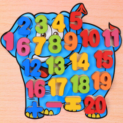 

Gotoamei Wooden Kids Numbers&letters Jigsaw For Education And Learning Puzzles Toy