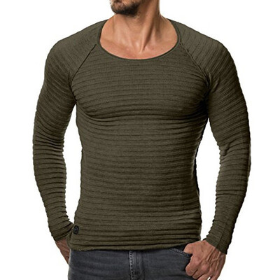 

Men Sports Athletic Tops Long Sleeve Crew Neck Muscle Tee Shirts Slim Pullover