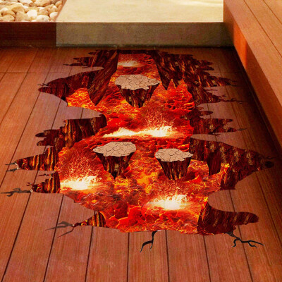 

〖Follure〗3D Magma Wall Sticker Removable Mural Decals Vinyl Art Living Room Decors