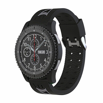 

22MM Soft Silicone Replacement Sport Strap Rubber Wristband for Samsung Gear S3
