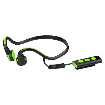 

Collar Clip Bone Conduction Bluetooth Headset Waterproof Stereo Earphone